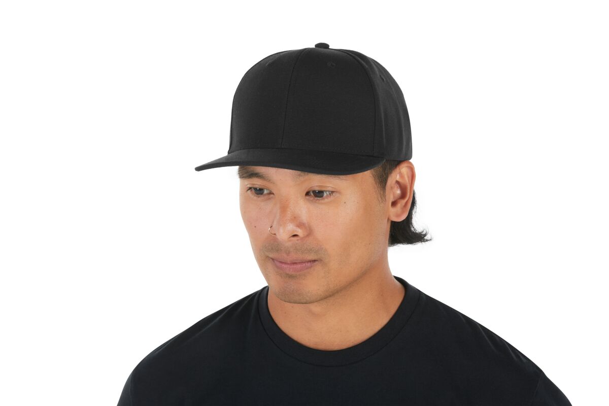 recycled-poly-classic-6-panel-hat-y3 WebPDP-HAT001002_Recycled_Poly_Classic_6Panel_Hat_Black_Studio_Harper_Studios_0723_Side_2__HAT001002OS.jpg